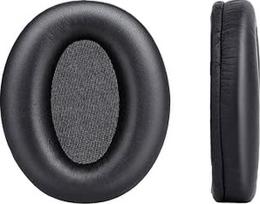 "Sony WH-1000XM3" ausų pagalvėlės, pora atsarginių ausų pagalvėlių su baltymine oda ir atminties putomis, skirtų "Sony WH 1000XM3" triukšmą slopinančioms stereofoninėms ausinėms, juodos spalvos