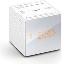 "Sony" ICF-C1W radijo laikrodis su LED ekranu ir žadintuvu, baltos spalvos