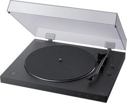 "Sony" PS-LX310BT "Bluetooth" plokštelių grotuvas (Phono stiprintuvas, automatinio grojimo funkcija, aliumininis patefonas), juodas