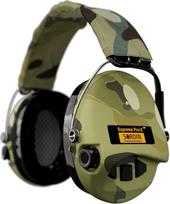 "Sordin Pro-X" 75302-X-08-S LED kapsulinės ausų apsaugos priemonės aktyvioms ir elektroninėms priemonėms su "Camoband" gelio pagalvėle "Camo