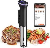 "Sous Vide Garer Stick" 1400 W, "Sous Vide Stick" su LCD jutikliniu ekranu, "Wifi" tikslioji viryklė, IPX7 vandeniui atspari, 360° tikslioji viryklė su laikmačiu