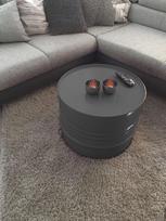 "Srm-Design" statinės baldai Kavos staliukas "Oil Barrel" šoninis staliukas Įvairios spalvos 45 cm aukštis Skersmuo 57 cm Antracitas
