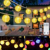 "StarryEver" 12 m 40 LED žibintų, pasakų žibintai, lauko maitinimas su nuotolinio valdymo laikmačiu, senovinė kanapių virvė, lauko LED žibintų pasakų žibintai, šiltai balti ir įvairiaspalviai, retro sodo apšvietimas balkonui sode