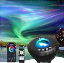 "Starry Sky" projektorius, "WiFi" "Aurora Galaxy" žvaigždžių projektoriaus lempa su RGB apšvietimu, "Bluetooth 5.0" garsiakalbiu, IR nuotolinio valdymo pultu, išmaniąja programėle, valdymu balsu, laikmačiu, naktine šviesa su 8 baltais garsais