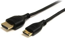 "StarTech" 3 pėdų plonas didelės spartos HDMI kabelis su eternetu - HDMI į HDMI Mini M/M