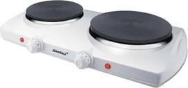 "Steba KF 150" dviguba kepimo plokštė su apsauga nuo perkaitimo, tinka visiems puodams, kepimo paviršiaus skersmuo 19 cm ir 16 cm, 2300 W