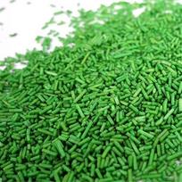 "Streuselheld Jimmie's Dark Green" tamsiai žalios spalvos 40 g pabarstukai, skirti visų rūšių konditerijos gaminiams, pvz., tortams, pyragams, sausainiams, puošti ir dekoruoti, cukraus pabarstukai