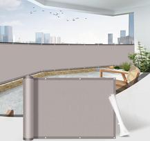 "Sunnylaxx" balkono apsauginė užuolaida, 85 x 600 cm, 100 % atspari vandeniui, apsauganti nuo vėjo ir UV spindulių, Taupe