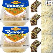 "Suntat Kadayif" tešlos siūlai, plonytė "Taze Kadayıf Angel Hair" tešla, tinkama garsiajam Dubajaus šokoladui ruošti, 500 g, 2 vnt. pakuotė