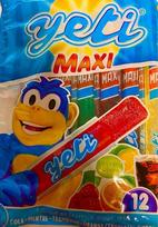 "Super Yeti" vandens ledai 5 rūšių Cola Mėta Aviečių Apelsinas/Tropikų citrina 12 x 55 ml Tik 40 kcal