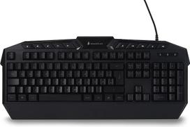 "SureFire Kingpin" žaidimų klaviatūra, žaidimų daugialypės terpės klaviatūra su programuojamu LED apšvietimu, RGB klaviatūra su USB kabeliu, 25 "Anti-Ghosting" klavišai, QWERTZ išdėstymas vokiečių kalba