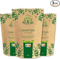 "SweetCare" vietoj kristalinio cukraus, cukraus pakaitalas, veganiškas, su eritritoliu ir stevija, pagamintas ES, 3 x 1 kg