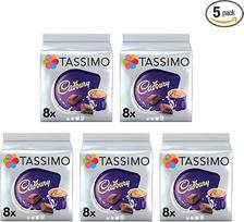 "Tassimo Cadbury Hot Chocolate" 40 kapsulių - 5 pakuotės - 5 x 8 gėrimai