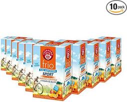 "Teekanne Frio Sport Vital Mango Orange" vitaminas B2, B6, B12, 18 arbatos maišelių, 10 vnt.