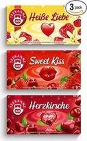 "Teekanne" vaisinės arbatos rinkinys, 3 rūšys, "Heart Cherry", "Sweet Kiss", "Hot Love" (3 x 45 g)