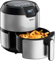 "Tefal EY401D Easy Fry Deluxe" karšto oro keptuvė (1 500 W, 4 litrų talpos, iki 6 porcijų), nerūdijantis plienas, juoda