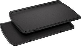 "Tefal Plancha" lėkštės XL, suderinamos su "OptiGrill+ XL", skirtos jautriems ingredientams, nesvylančios, liejamos iš aliuminio, juodos spalvos XA729810