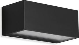 "Telefunken" - LED lauko sieninis šviestuvas, 1 lemputė, 12 W, 1200 liumenų, 4000 kelvinų, IP44, juodas, 185 x 75 x 91 mm (ilgis x plotis x aukštis)