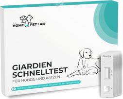 "The Home Pet Lab" greitasis Giardia testas šunims ir katėms, patikimas žarnyno parazitų ir viduriavimo testas, skirtas šunims ir katėms (10 x testas)