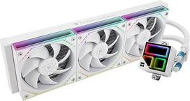 "Thermalright Frozen Infinity 360 WHITE" CPU vandens aušintuvas, 360 Aio CPU aušintuvas, trigubas TL-M12W PWM ventiliatorius, "Infinity Mirror" CPU aušintuvas, skirtas AMD/AM4/AM5, "Intel LGA1851/1700/1150/1151/2011