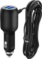 "Thishow" mini USB automobilinis įkroviklis "Dash Cam" maitinimo laidas Maitinimo šaltinio adapteris nuo 12V iki 5V mini USB su tiesia mini USB jungtimi, skirtas prietaisų kameroms navigacijos įrenginiams (juodas)