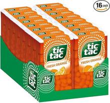 "tic tac Orange" - apelsinų skonio dražė - 16 x 54 g pakuočių