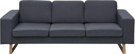 "Tidyard" 3 vietų sofa Sofa Kanapa Audinys Sofa Svečių sofa Lounge Sofa Minkšta sofa 3 vietų kėdė Svetainės sofa Klubo sofa Sėdimieji baldai svetainei Miegamojo kambarys Biuras Audinys Tamsiai pilka