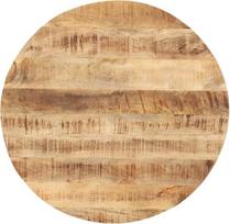 "Tidyard" stalo stalviršis iš medžio masyvo medinis stalviršis Medinis stalviršis valgomojo stalui Valgomojo stalas apvalus Mango medžio masyvas 25-27 mm 50 cm