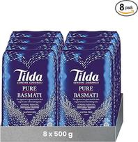 "Tilda Pure Original Basmati" ryžiai, 8 vnt. (8 x 500 g)