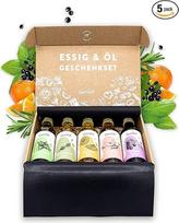 "TIMBER TASTE" acto ir aliejaus dovanų rinkinys moterims ir vyrams [vaisių] - 5 išskirtiniai actai ir kepimo aliejai [5 x 40 ml] - maisto gaminimo dėžutės virėjo rinkinys - Valentino dienos dovanų rinkinys moterims ir vyrams - aliejai Valentino dienos dov