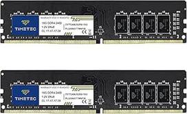 "Timetec Premium" 32GB rinkinys (2x16GB) DDR4 2400MHz PC4-19200 Non-ECC Unbuffered 1.2V CL17 2Rx8 Dual Rank 288 Pin UDIMM stalinių kompiuterių atminties modulių atnaujinimas
