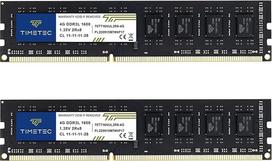 "Timetec Hynix IC" 8GB rinkinys (2x4GB) DDR3 1600MHz PC3-12800 Unbuffered Non-ECC 1.35V/1.5V CL11 2Rx8 Dual Rank 240 Pin UDIMM Desktop Ram atminties modulio atnaujinimas (8GB rinkinys (2x4GB))