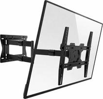 "TiTon T" 80 cm atstumas iki sienos, televizoriaus sieninis laikiklis, ilgas pasukamas laikiklis, ištraukiamas, pasukamas, skirtas maždaug 32-75 colių televizoriui iki 60 kg, VESA 100x100-400x400 mm, televizoriaus laikiklis