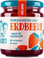 "Tom & Krissi's Fruit Spread", 250 g, mažai fruktozės turintis duonos tepinys, veganiškas (braškių)