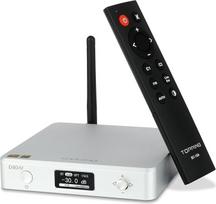 "TOPPING D50 III" DAC stiprintuvas - LDAC "Bluetooth 5.1", du ES9039Q2M D/A lustai palaiko DSD512 PCM768KHz, PEQ reguliavimas ir nuotolinis valdymas (sidabrinis)