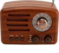 "Topteng Retro Radio Bluetooth" garsiakalbis, AM/FM/SW nostalgiškas radijas, lagamino radijas su USB/TF kortele, mini muzikos grotuvas namams - dekoratyvinis senovinio dizaino medinis dizainas, mažas virtuvės radijas