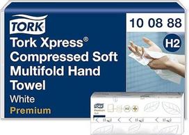 "Tork Xpress" suspausti minkšti daugiasluoksniai popieriniai rankšluosčiai White H2, Premium, 2 sluoksnių, M-Fold Large, 12 x 170 servetėlių, 100888