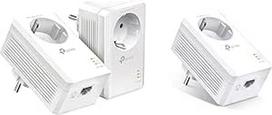 "TP-Link Powerline" adapterių rinkinys TL-PA7017P KIT (1000Mbps "Homeplug AV2", su lizdu, 2 Gigabit prievadai, "Plug & Play", suderinamas su visais "Powerline" adapteriais, idealiai tinka transliacijai, taupo energiją)