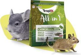"Tropifit All in 1 Chinchila & Degu" - maistas šinšiloms ir degu - ekstruduotas visavertis maistas be grūdų, su pievų žole, žolelėmis ir Psyllium sėklomis