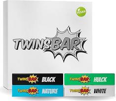 "TWINSBAR Tastbox" batonėlis - užkandis smegenų maistui ir aktyviam maistui | Veganai | Natūralūs ingredientai | Daug skaidulinių medžiagų | Šokoladinis batonėlis | Regioninės gamybos | 10 x 40 g