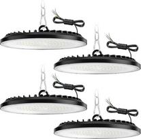 "UFO" LED salės prožektorius, LED dirbtuvių lempa, IP65 vandeniui atsparus pramoninis šviestuvas, skirtas gamykloms, sandėliams, garažams (4 pakuotės, 150 W)