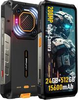 "Ulefone Armor 26 Ultra 5G" lauko išmanusis telefonas, 24GB + 512GB "Android 13" lauko mobilusis telefonas be sutarties, 200MP + 64MP kamera, 15600 mAh baterija / 120W greitasis įkrovimas, 6,78 colių FHD + 120Hz, 121 dB garsiakalbis / NFC / OTT