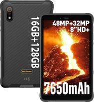 "Ulefone Armor Pad Pro" lauko planšetinis kompiuteris 8,0 colių HD+ Mini Tab, 16GB+128GB "Android" 13 planšetinis vandeniui atsparus kompiuteris, 7650mAh, 48MP+32MP kamera, dviejų SIM kortelių 4G LTE/2.4G/5G WiFi/GPS/3 kortelių lizdai/NFC/IP68