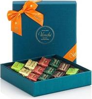 "Venchi Murrine Collection Gianduiotti" šokolado dovanų dėžutė - itin tamsus šokoladas su pistacijomis 110 g - be glitimo - be dažiklių - be konservantų - dovanų idėja