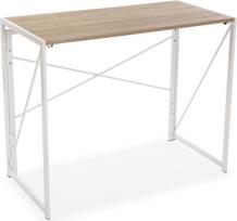 "Versa Jack" kompiuterio stalas Kompaktiškas sulankstomas biuro stalas 74 x 45 x 90 cm Mediena ir metalas Balta