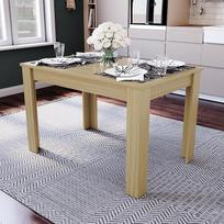 "Vida Designs Medina" 4 vietų valgomojo stalas MDF stačiakampis Modernūs virtuvės valgomojo baldai Ąžuolas