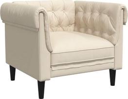 "vidaXL Chesterfield" fotelis, minkštas fotelis su porankiais, atlošu, atraminėmis kojomis, svetainės fotelis, klubo fotelis, modernus, lininis audinys