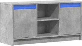 "vidaXL" televizoriaus spintelė su LED apšvietimu Betoninė pilka 100 x 34 x 50 cm