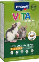"Vitakraft Vita" specialus maistas žiurkėms su žolėmis ir žolelėmis, skirtas įvairaus amžiaus žiurkėms (1 x 600 g)