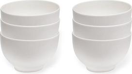 "vivo by Villeroy & Boch" baltų dubenėlių rinkinys 6 asmenims, tinkamas plauti indaplovėje ir mikrobangų krosnelėje, kruopų dubenėliai, dubenėliai, sriubos dubenėliai, salotų dubenėliai, valgomojo dubenėliai, aukščiausios kokybės porcelianas, baltas